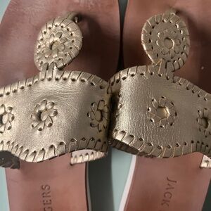 Jack Rogers Metallic Gold Sandals